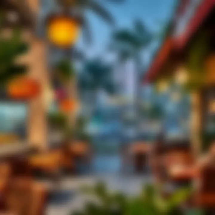 A picturesque dining area in Al Bader with diverse culinary options.