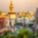 Scenic view of Al Bader neighborhood showcasing its unique architecture.