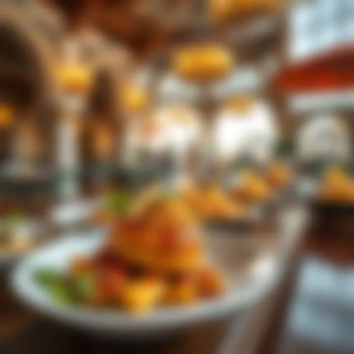 A Culinary Journey Through Al Barari Diverse culinary dishes showcasing Al Barari restaurants