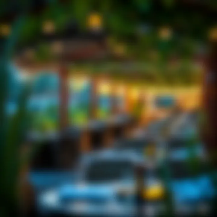 Serene Outdoor Dining in Al Barari Relaxing outdoor dining space in Al Barari