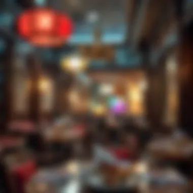 Interior of a traditional restaurant in Al Garhoud, highlighting local cuisine.