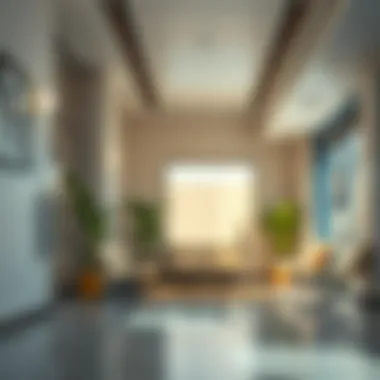 Interior waiting area of Al Khawaneej Health Center