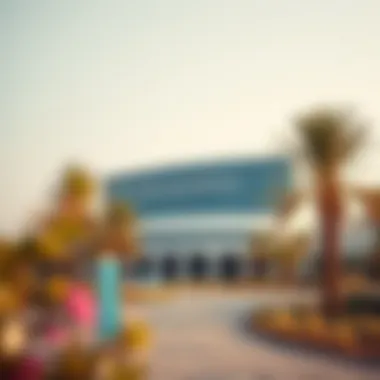 Surrounding landscape of Al Khawaneej Health Center