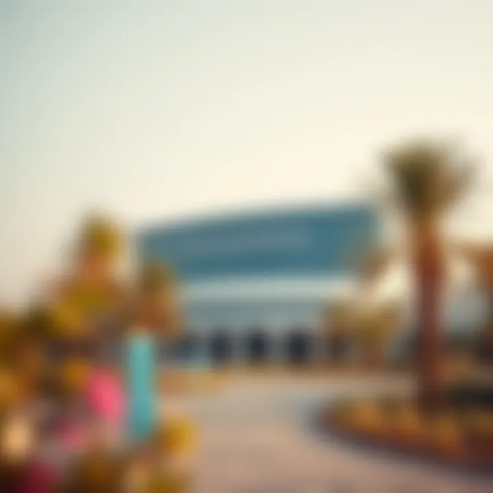 Surrounding landscape of Al Khawaneej Health Center