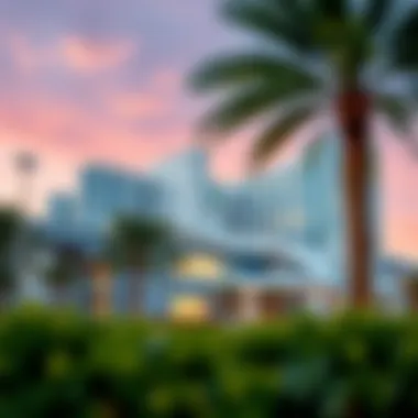 Exterior view of Al Maktoum Hospital showcasing its modern architecture