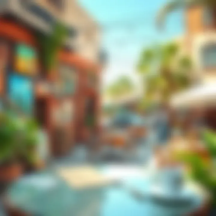 Café and Local Art in Al Quoz An eclectic café showcasing local artwork