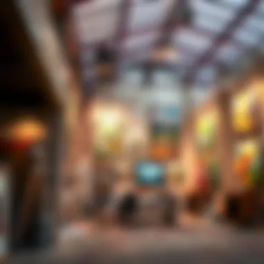 Art Gallery in an Industrial Warehouse An industrial warehouse transformed into an art gallery