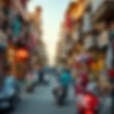Cultural Vibes of Al Twar Vibrant street scene showcasing local culture in Al Twar