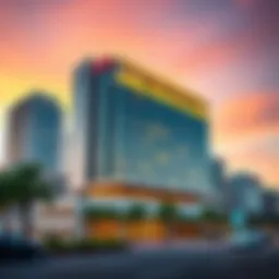 Exterior view of the Al Waleed Building showcasing its modern design