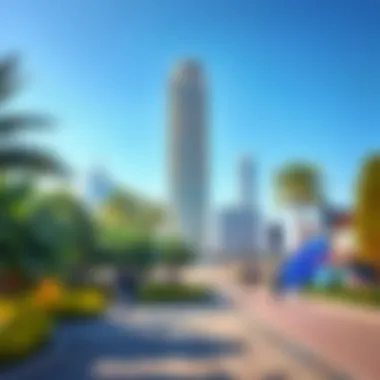 Amenities and Recreational Spaces Near Al Waleed Tower Community amenities surrounding Al Waleed Tower, including parks and recreational areas