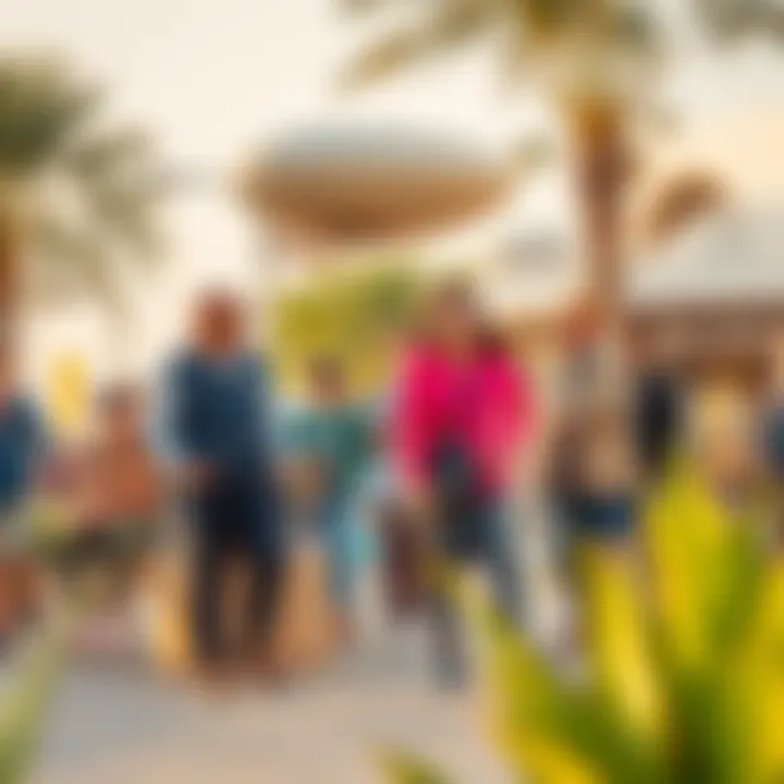 Community Life in Al Wasl Oasis Vibrant community spaces in Al Wasl Oasis promoting social interaction