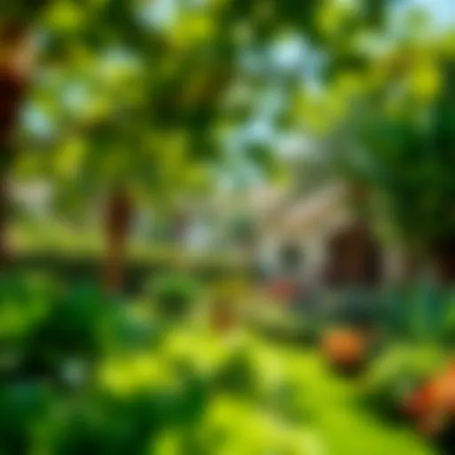 Tranquil landscape of Al Wasl Oasis showcasing lush greenery