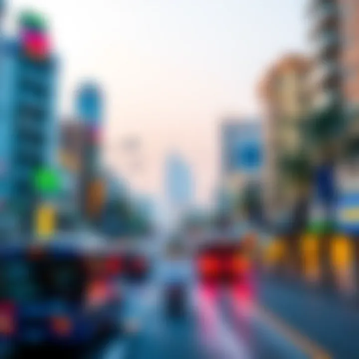 Transportation Network Around Al Wasl Village A map highlighting transportation options around Al Wasl Village