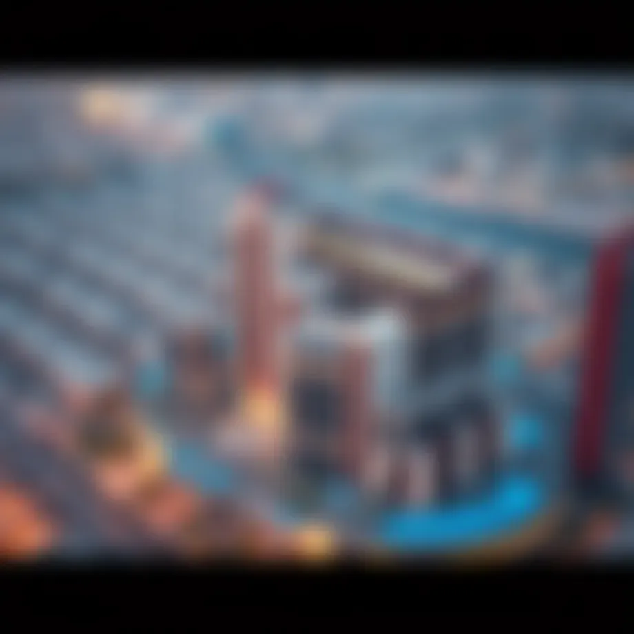 Aerial view of American Eagle DFC showcasing its architectural design