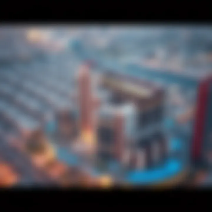 Architectural Elegance of American Eagle DFC Aerial view of American Eagle DFC showcasing its architectural design