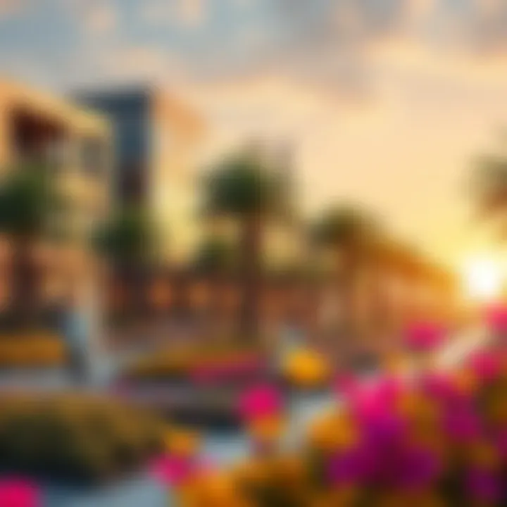 Vibrant community spaces and parks in Arjan.