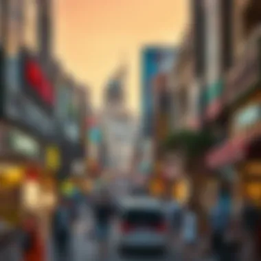 Commercial Area in Arjan Heights Commercial area in Arjan Heights bustling with activity