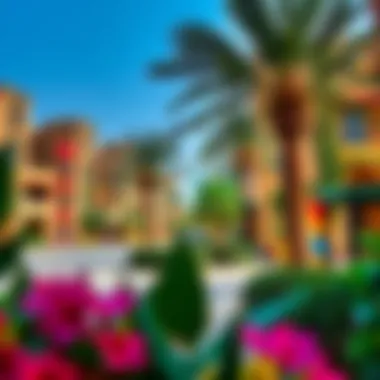 Community Spaces in Arjan Heights Vibrant community spaces in Arjan Heights with lush greenery