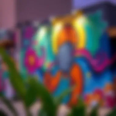 Vibrant Mural in Tecom A vibrant mural reflecting the essence of creativity in Tecom