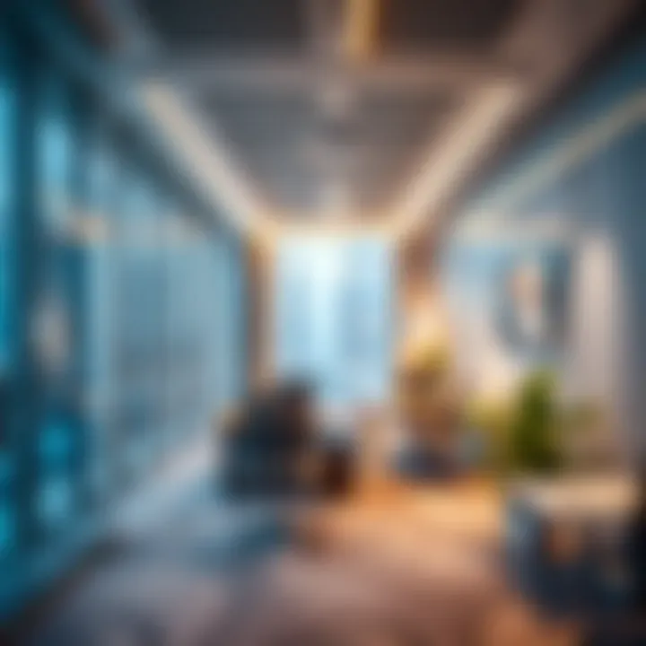 Modern office space inside ASB Tower