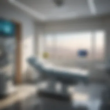 Advanced medical equipment in a hospital room