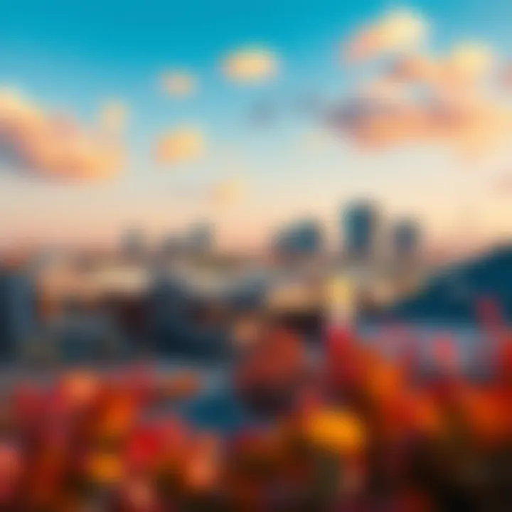 A scenic view of Autumn 2 community in JVC showcasing modern architecture