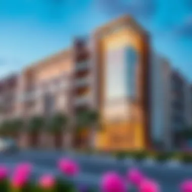 Stunning exterior view of Azizi Montrell showcasing its modern architecture