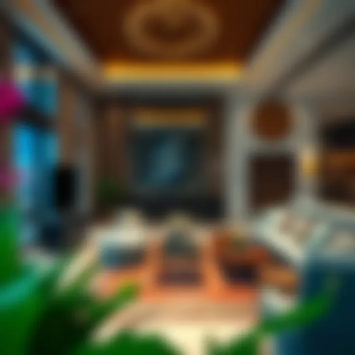 Luxurious interior of a residence at Azizi Montrell highlighting elegant furnishings