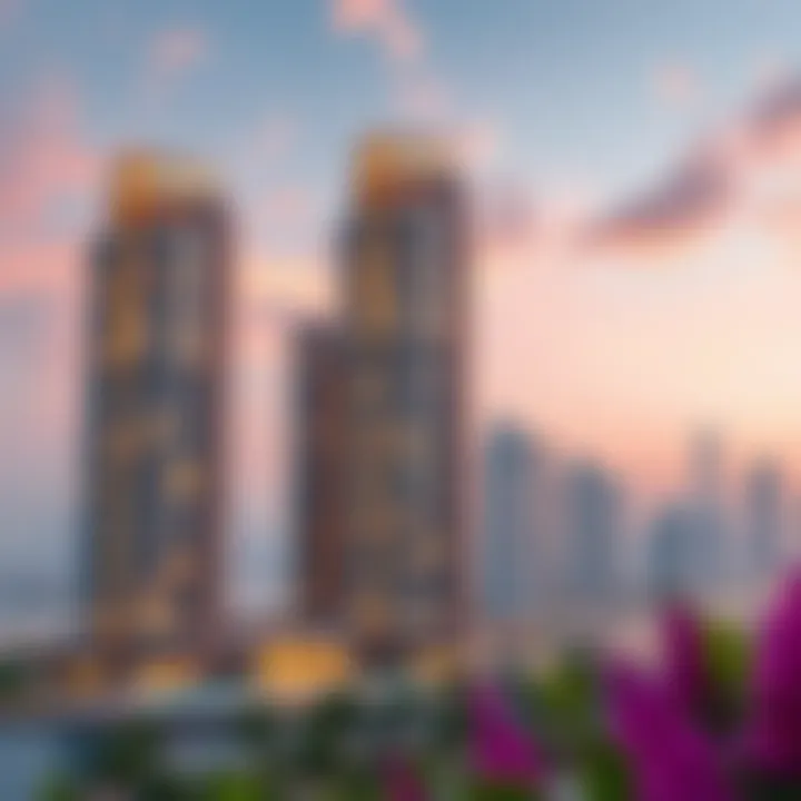 Architectural design of Bermuda Views towers