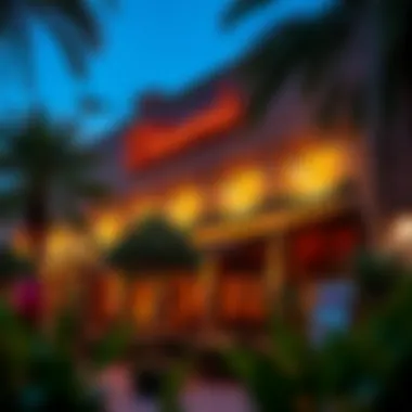 Stunning Exterior of Bikanervala at Twilight A stunning view of the restaurant's exterior during twilight