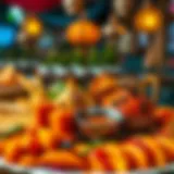 Exquisite Indian Delicacies at Bikanervala A beautifully arranged platter showcasing various Indian delicacies