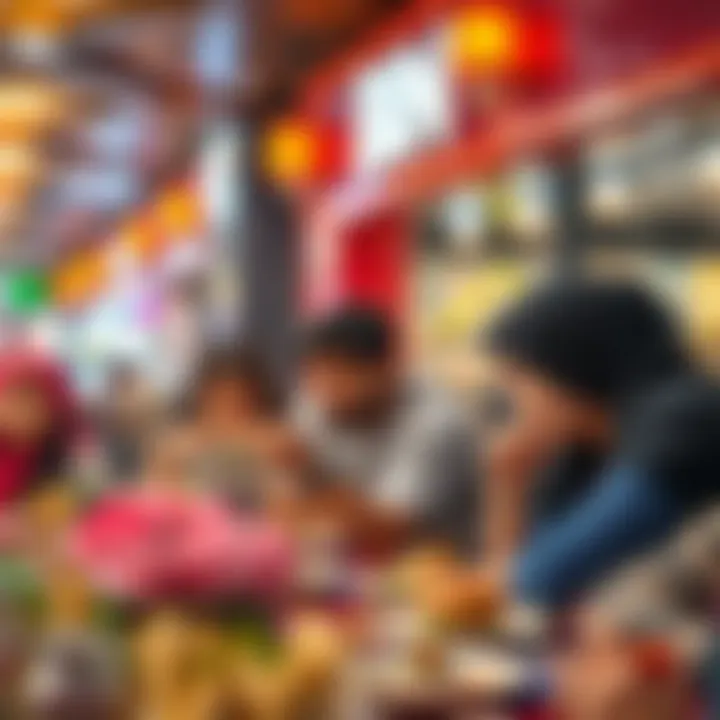 Culinary Delights at Bin Shabib Mall Family enjoying a meal at a popular restaurant in Bin Shabib Mall