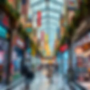 Diverse Shopping Experience at Bin Shabib Mall Vibrant shopping area inside Bin Shabib Mall filled with diverse stores