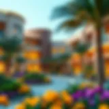 Binghatti Gardens architectural design showcasing modern aesthetics