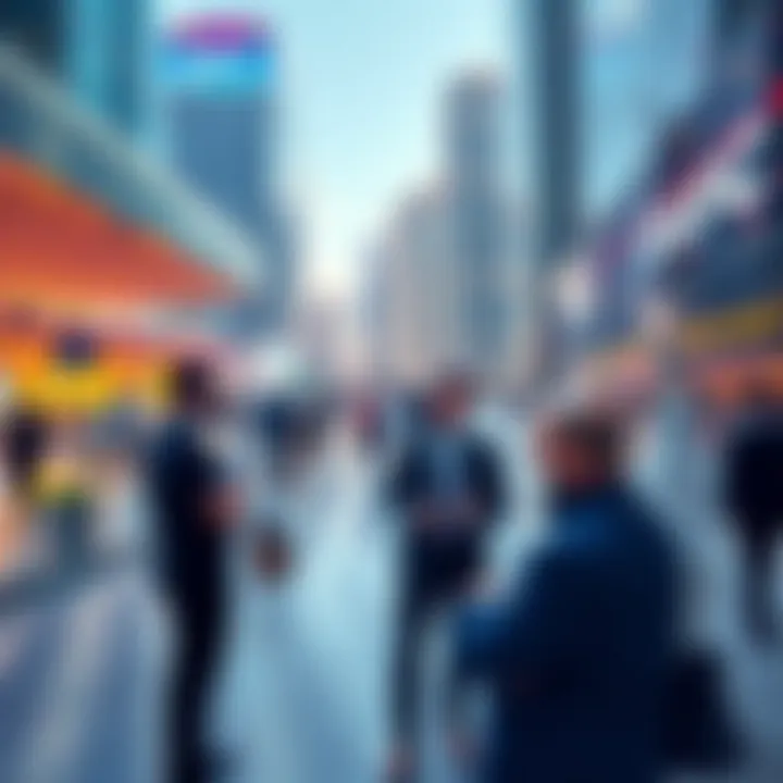 People engaging in a business meeting at DIFC