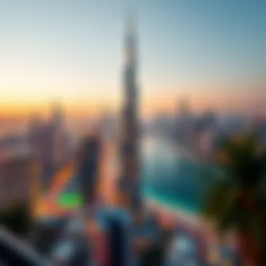 Capricorn Tower and Dubai Skyline Stunning view of Capricorn Tower against the Dubai skyline