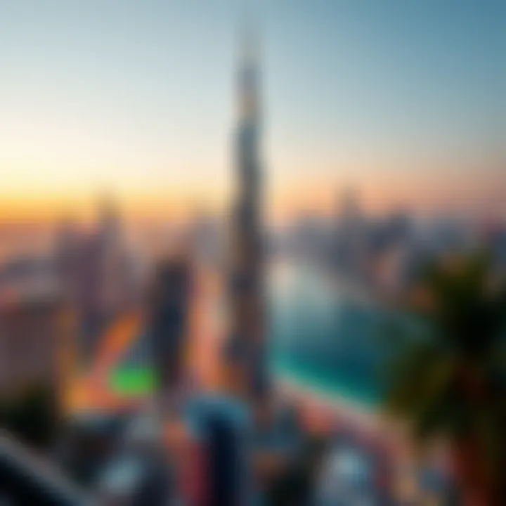 Capricorn Tower and Dubai Skyline Stunning view of Capricorn Tower against the Dubai skyline