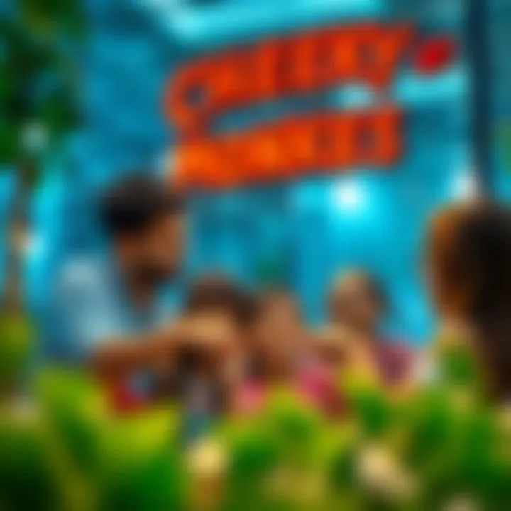 Family enjoying activities together at Cheeky Monkeys