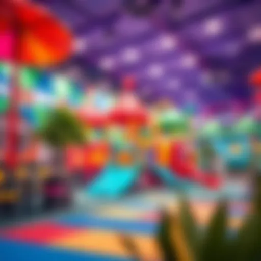 Colorful play area for children at Cheeky Monkeys