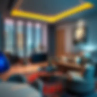 Interior design of a stylish apartment in City House 2