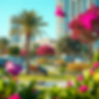 A peaceful park nearby City House 2, ideal for relaxation