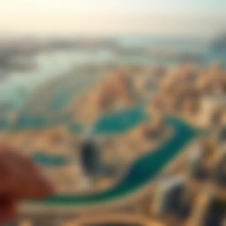 Panoramic Landscape of Palm Jebel Ali Panoramic landscape of Palm Jebel Ali with its expansive layout