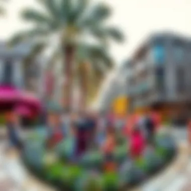 Vibrant cultural events taking place in a Dubai community