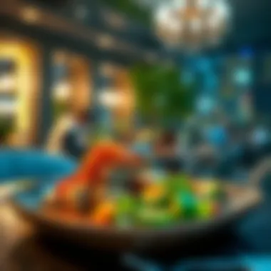 A beautifully plated gourmet dish from a local restaurant