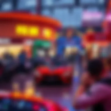 An entertainment venue filled with activities in Daiso Motor City