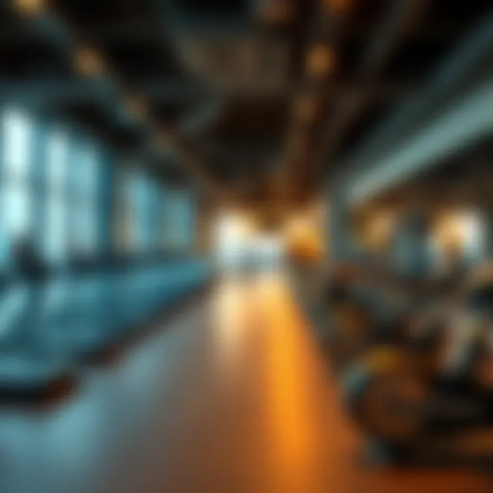 Modern fitness center equipped with advanced machines in Damac Hills 2