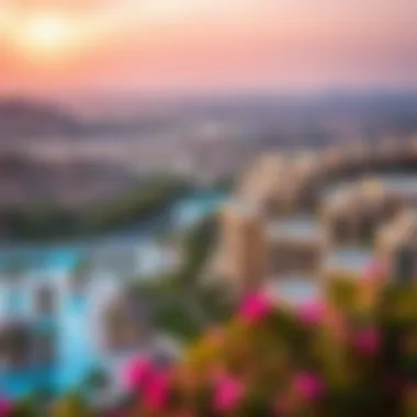 Stunning landscape view of Damac Hills 2 community