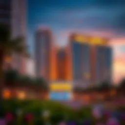 Stunning view of Damac Upper Crest showcasing its architectural design