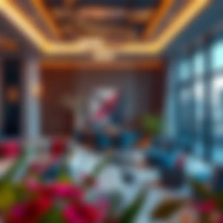 Sophisticated Interior Design of Damac Upper Crest Interior design features of Damac Upper Crest, emphasizing sophisticated style