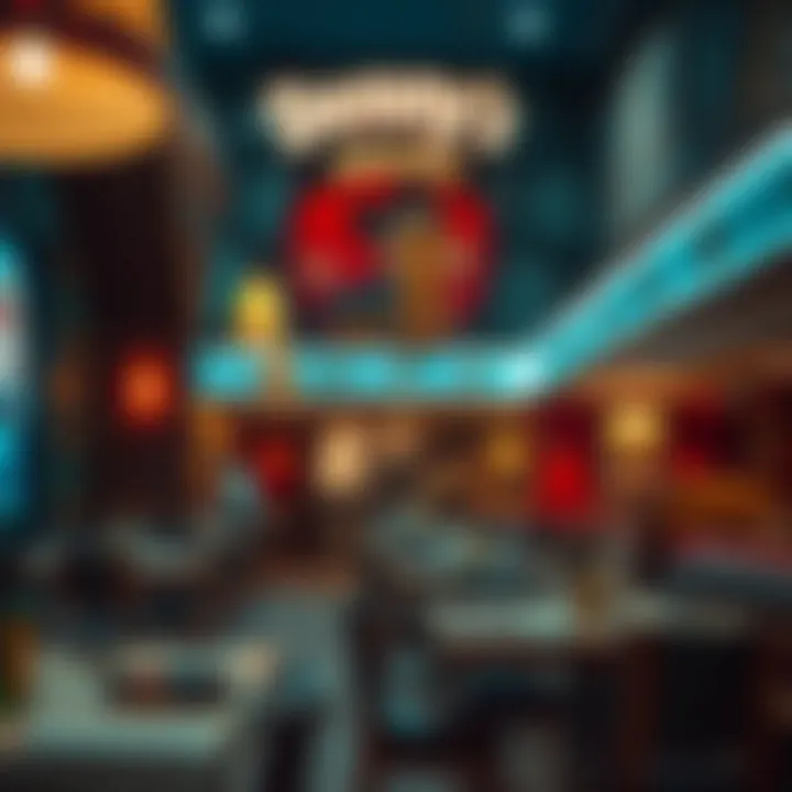 Ambience of Denny's Jebel Ali Interior ambience of Denny's Jebel Ali highlighting cultural decor